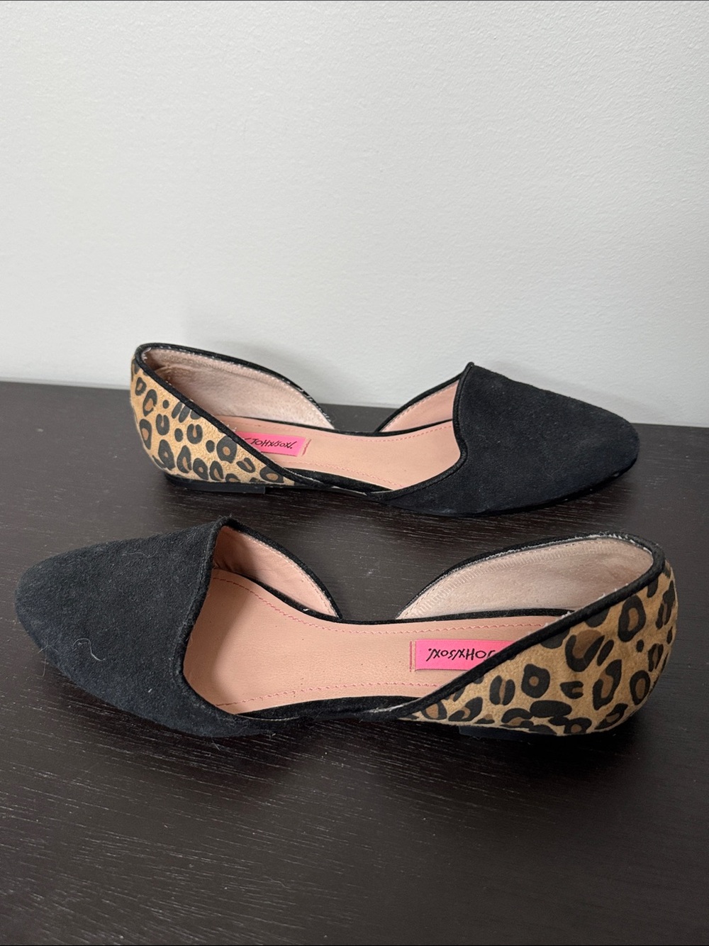 Betsey Johnson Flats with Leopard Heel - Picture 7 of 8